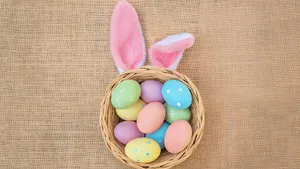 The Easter Bunny Is Here! Wallpaper