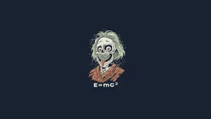 The Einstein Skeleton Wallpaper