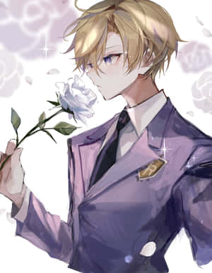 The Elegant Tamaki Suoh Of Ouran High School Host Club Wallpaper