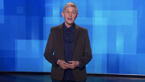 The Ellen Show With A Blue Screen Wallpaper