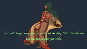 The Emerald Herald Awaits To Guide The Chosen Undead In The World Of Dark Souls. Wallpaper