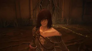 The Emerald Herald From Dark Souls Standing In Majula Wallpaper