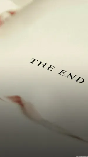 The End Simple Phone Wallpaper