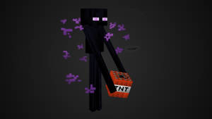 The Enderman, A Mysterious Creature Of Minecraft Wallpaper