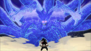 The Enduring Strength Of Obito Susanoo Wallpaper