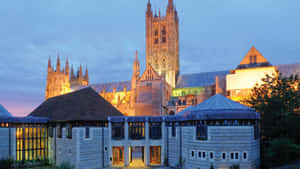 The Entrance To The Canterbury Cathedral Lodge Hotel Wallpaper