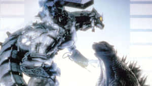 The Epic Battle: Godzilla Vs Mechagodzilla Wallpaper