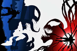 The Epic Battle Of Cool Venom Vs. Carnage Wallpaper