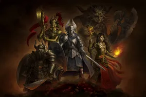 The Epic Battle Of Heroic Fantasy Wallpaper