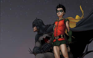 The Epic Face-off - Batman Vs Robin Wallpaper