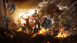 The Excitement And Action Of Marvel Movies Wallpaper