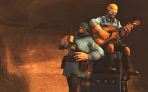 The Exciting World Of Team Fortress 2 Characters Wallpaper