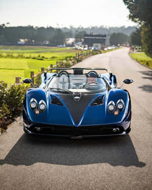 The Exquisite Pagani Zonda Hp Barchetta In A Striking Pose Wallpaper