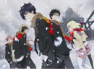 The Exwires Brave The Cold In Blue Exorcist Wallpaper