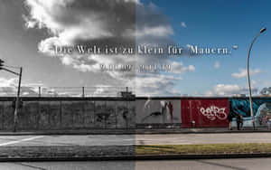 The Fall Of The Berlin Wall 30th Anniversary Poster Wallpaper