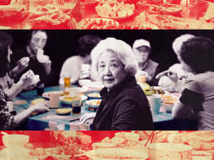 The Farewell Family Dinner Scene Wallpaper