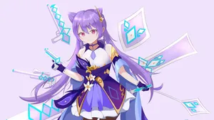 The Fearless Keqing Fears Nothing. Wallpaper