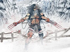 The Ferocious Weapon X In Action Wallpaper