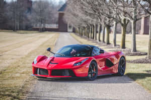 The Ferrari Laferrari: A Masterpiece Of Design And Performance Wallpaper