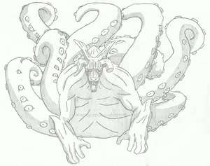 The Fierce Gyuki - Legendary Creature Of Japanese Mythology Wallpaper