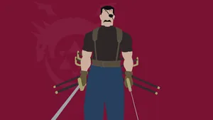 The Fierce King Bradley In Battle Stance Wallpaper