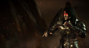 The Fiery Fury Of Liu Kang In Mortal Kombat Wallpaper