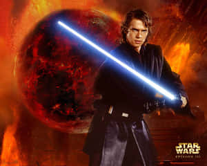 The Fiery Landscape Of Mustafar, A Volcanic Planet In A Galaxy Far, Far Away. Wallpaper