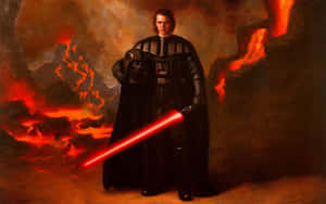 The Fiery Landscape Of Mustafar Wallpaper