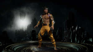 The Fiery Power Of Liu Kang In Mortal Kombat Wallpaper