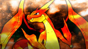 The Fire-breathing Mighty Charizard, A Legendary Pokemon Wallpaper