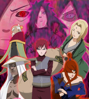 The Five Kage Gathered At The Summit Wallpaper