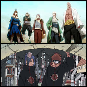 The Five Kage Summit In Action Wallpaper