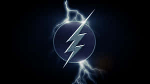 The Flash Logo Lightning Background Wallpaper