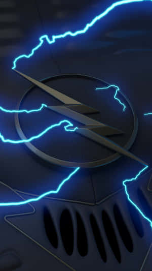 The_ Flash_ Logo_with_ Lightning Wallpaper