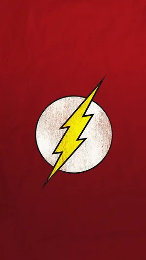 The_ Flash_ Symbol_on_ Red_ Background.jpg Wallpaper
