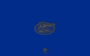 The Florida Gators Logo On A Blue Background Wallpaper