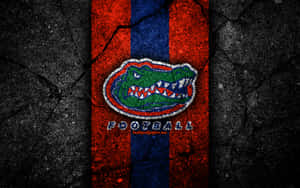 The Florida Gators Logo On A Concrete Wall Wallpaper