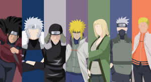 The Fourth Hokage, Minato Namikaze, In Action Against A Powerful Opponent Wallpaper