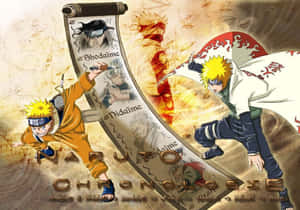 The Fourth Hokage, Minato Namikaze In Action Wallpaper