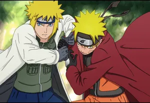 The Fourth Hokage, Minato Namikaze, In Action Wallpaper