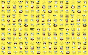 The Fun-loving Bikini Bottom Inhabitants Wallpaper