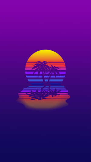 “the Future Is Here – Express Yourself With Vaporwave Iphone” Wallpaper