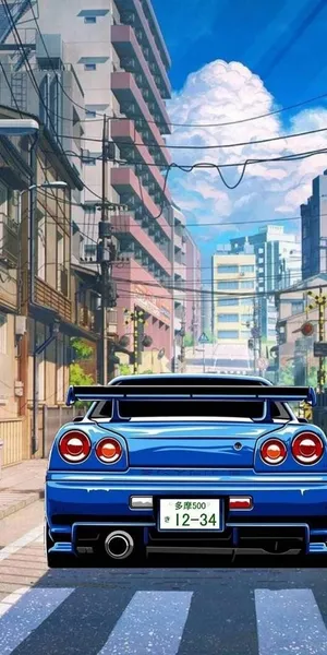 The Futuristic Nissan Skyline Smartphone Wallpaper