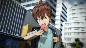 The Genius Child Emperor With His Robotic Backpack Wallpaper