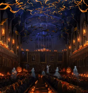 The Ghosts Of Hogwarts Wallpaper