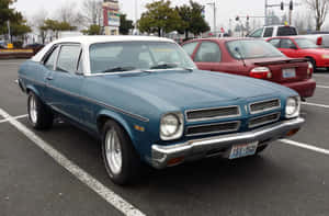 The Glory Of Vintage - Cool Blue Pontiac Ventura Wallpaper