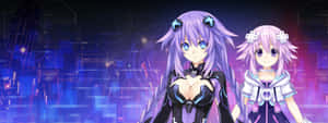 The Goddesses Of Gamindustry – Neptune, Blanc, Vert, And Noire. Wallpaper