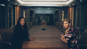 The Good Fight Confrontation Scene Wallpaper