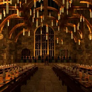 The Grandeur Of Hogwarts Great Hall Wallpaper