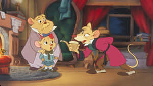 The Great Mouse Detective - Basil And Dr. Dawson In Action Wallpaper